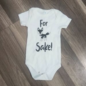 Fox Sake Custom Newborn Onesie! White Perfect Gift!🦊 NEW